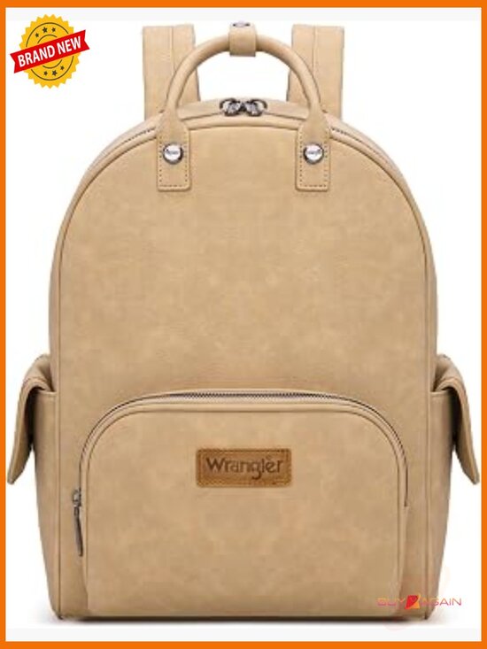 Faux Leather Backpack Purse with Adjustable Strap and Top Handle main image 5